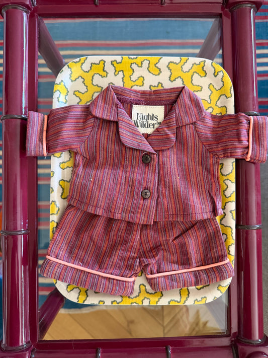 Lennon Toy Pyjamas in Chilli stripe