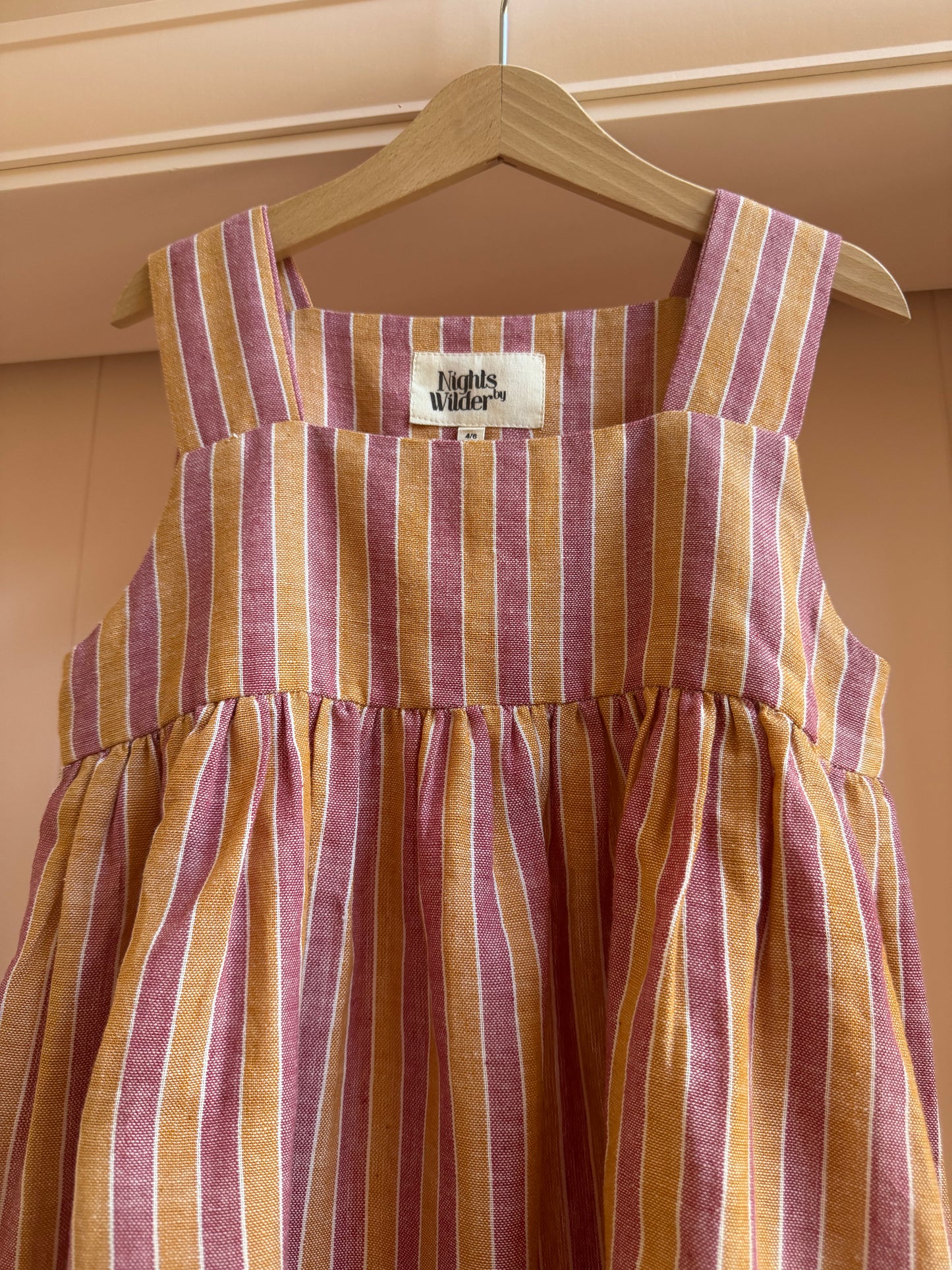 Patti in Rhubarb and Custard stripe