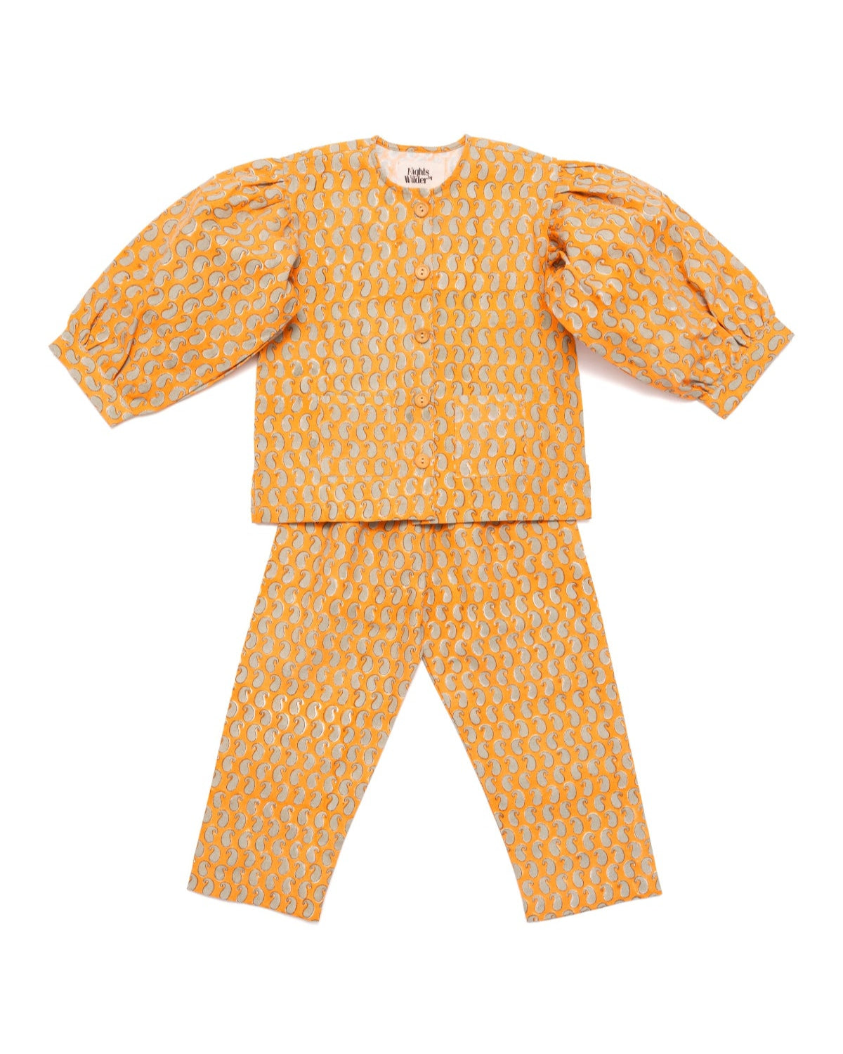 Farrow Set in Yellow Paisley