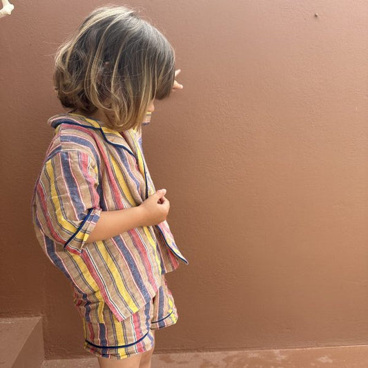 Lennon Short Set in Boater Stripe