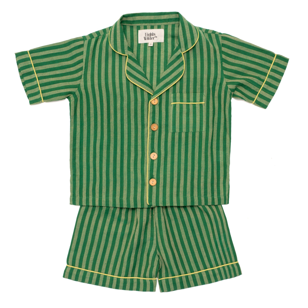 Lennon Short Set in Herb Stripe