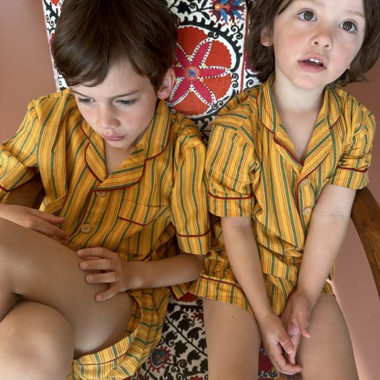 Lennon Short Set in Soleil Stripe