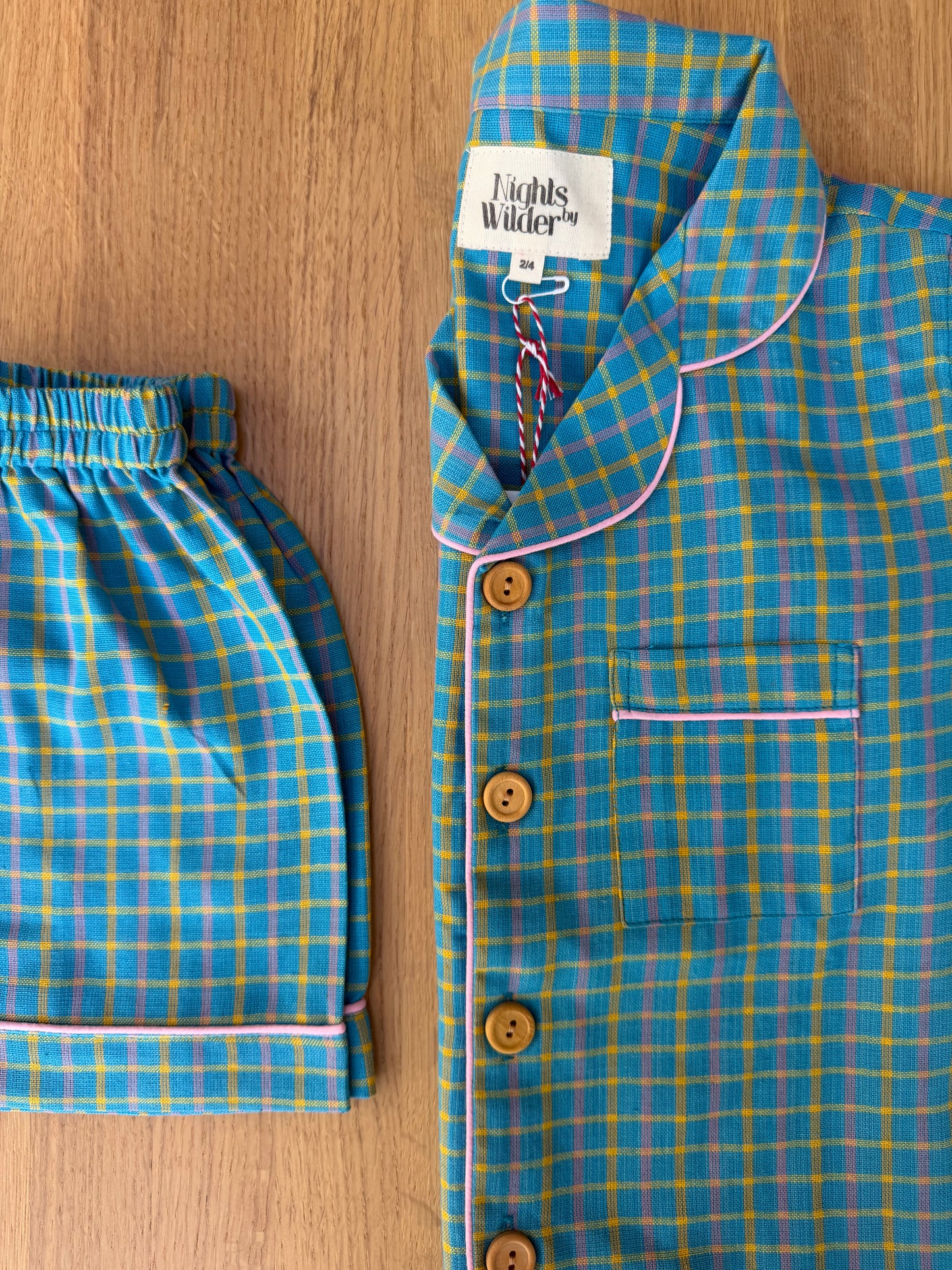 Lennon Short Set in Swizzel Check