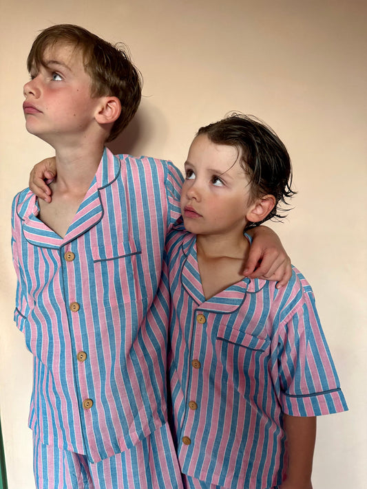 Lennon Short Set in Paloma Stripe