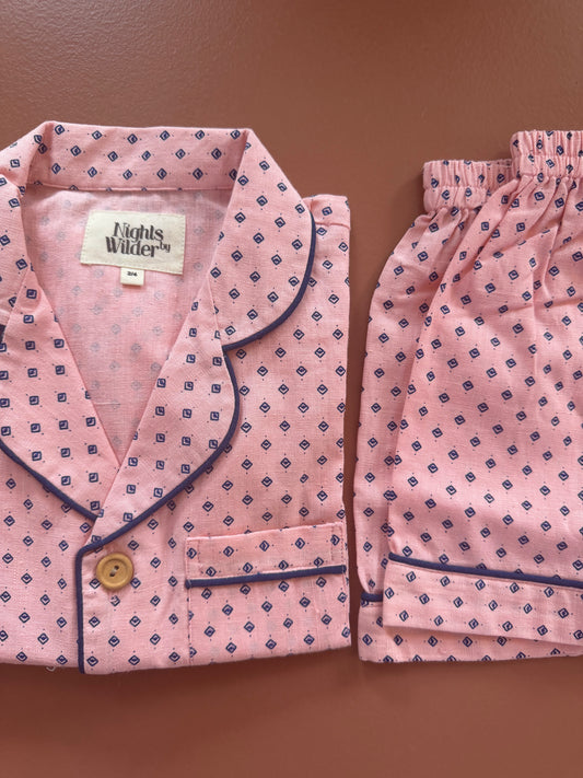 Lennon Short Set in Pink Diamond