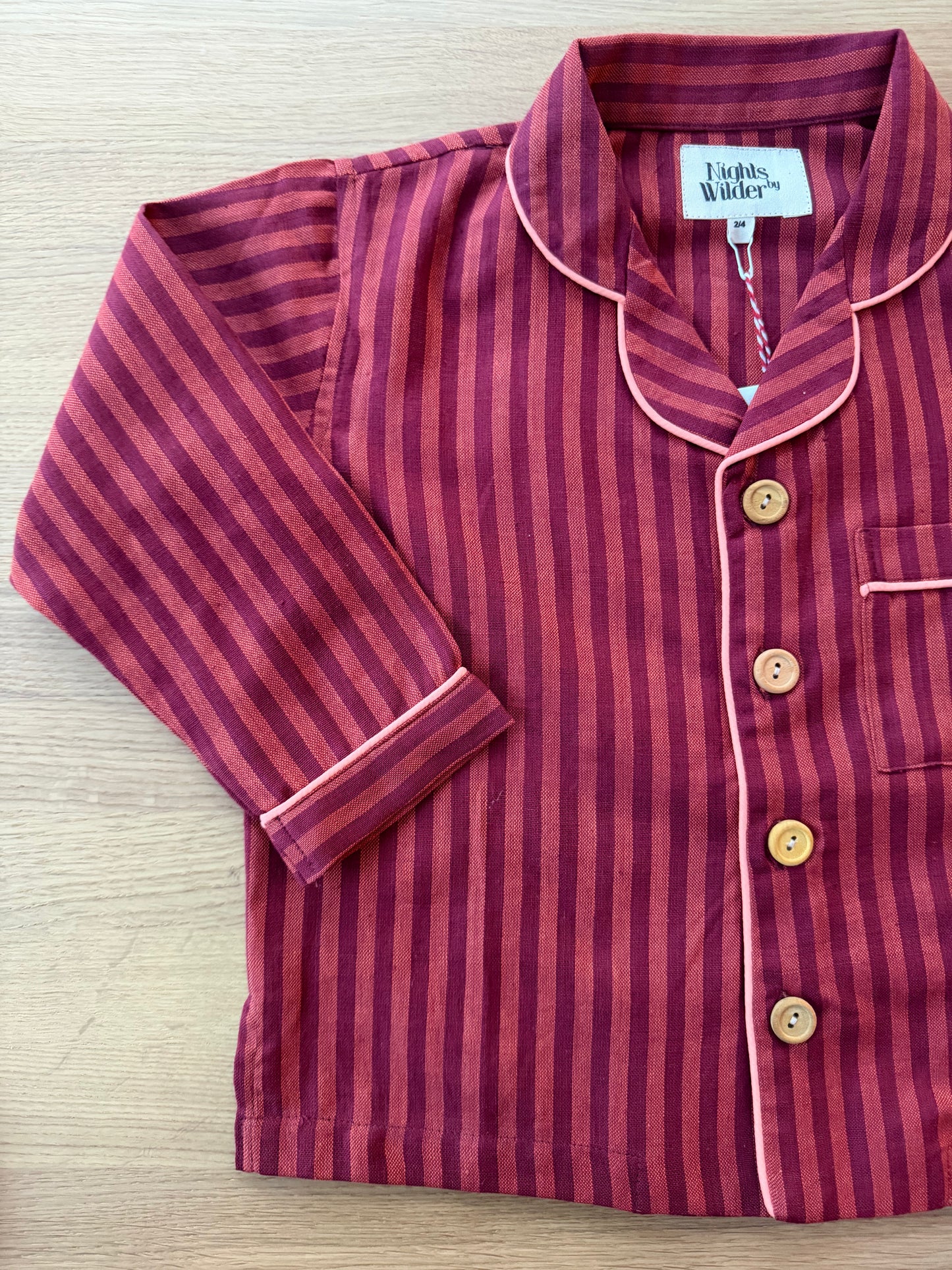 Lennon in Cherry Stripe