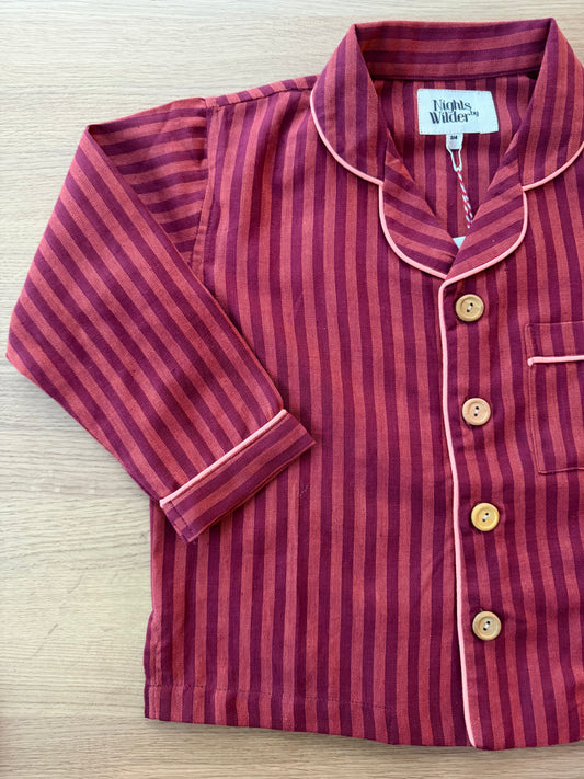 Lennon in Cherry Stripe