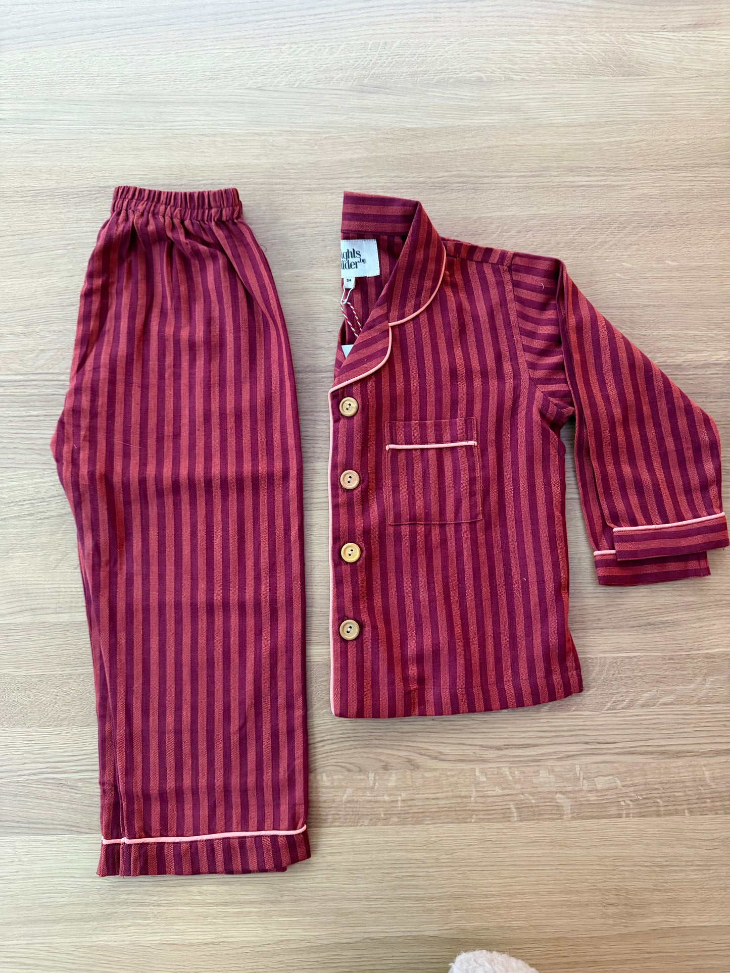 Lennon in Cherry Stripe
