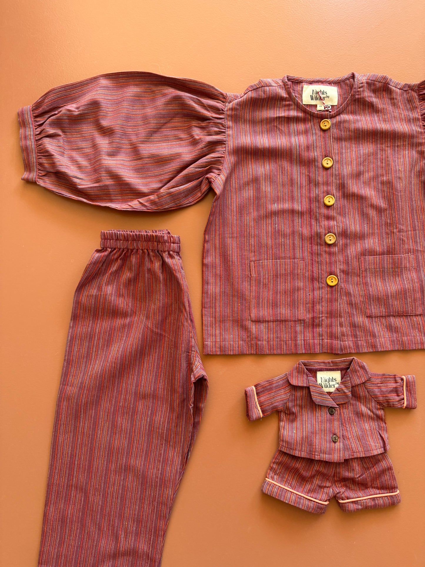 Lennon Toy Pyjamas in Chilli stripe
