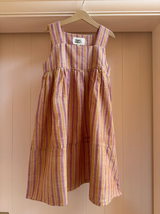 Patti in Rhubarb and Custard stripe