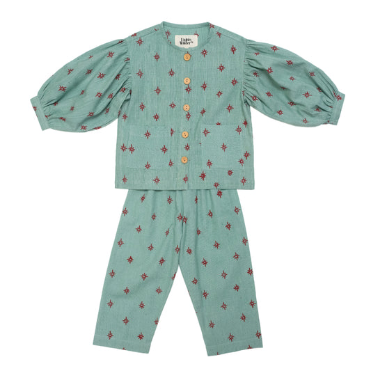 Farrow Set in Red Stella Stars