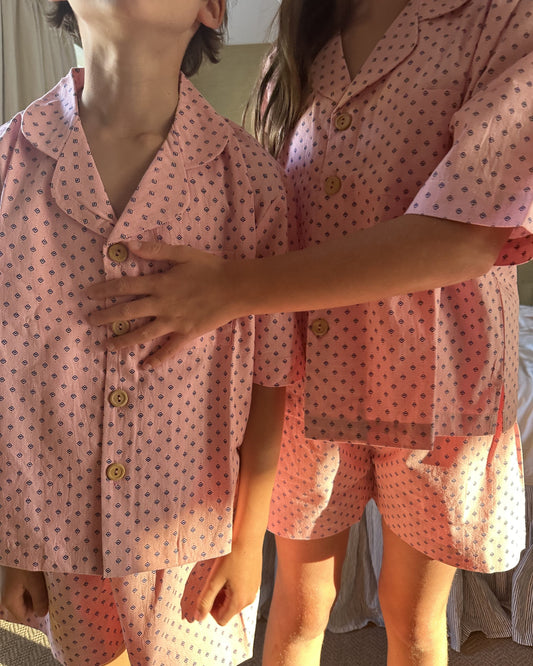 Lennon Short Set in Pink Diamond