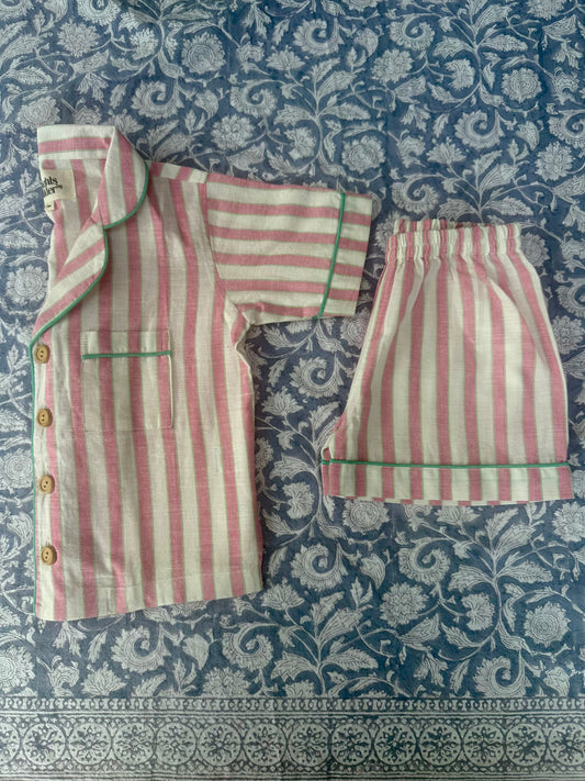 Lennon short set in Carousel stripe