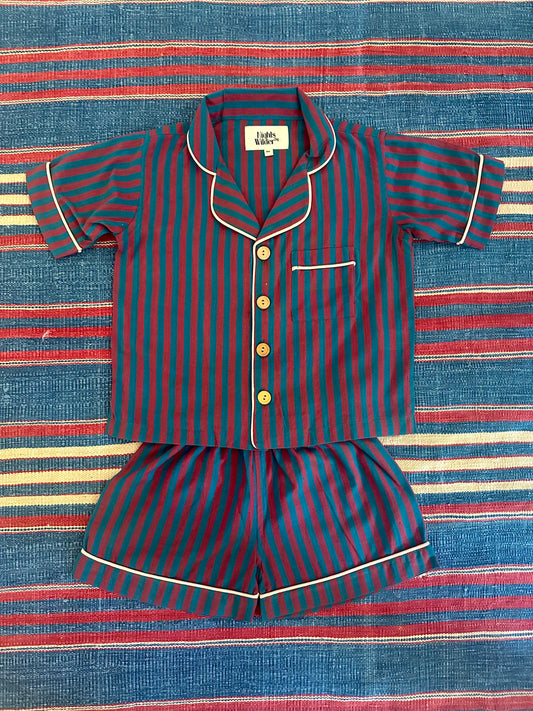 Lennon short set in Rookie stripe