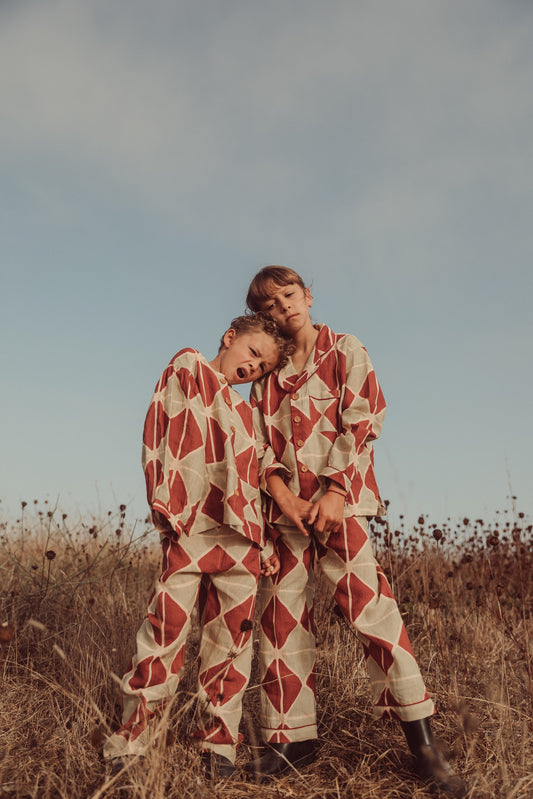 Lennon in Jester print